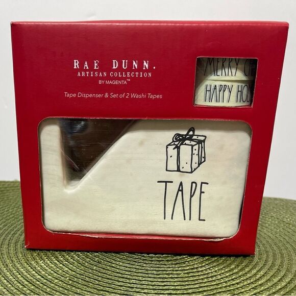 Rae Dunn Tape Dispenser with Washi Tape NWT - Picture 3 of 4